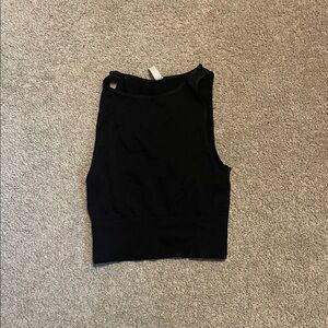 Black Sleeveless Spandex Women's Top